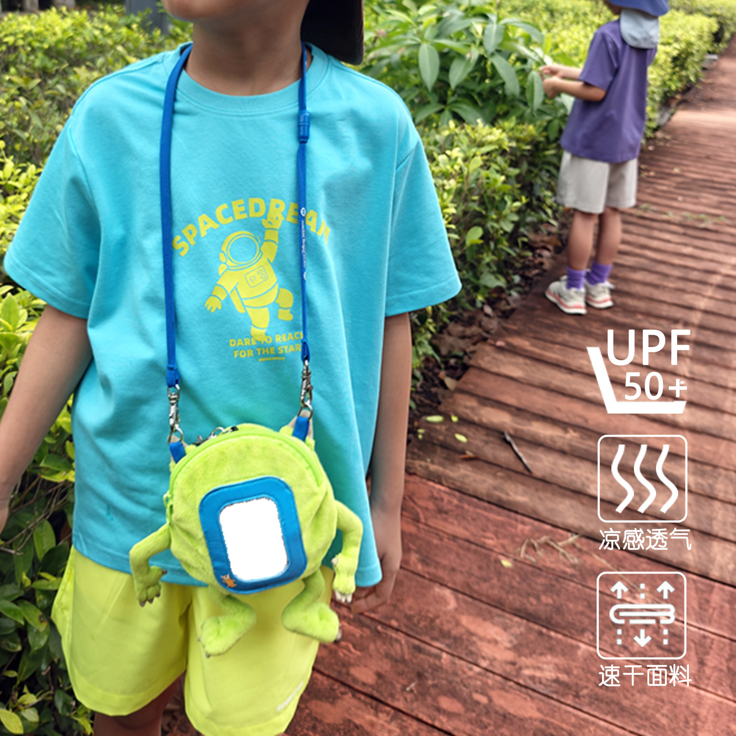 儿童短袖T恤2025新款山系户外