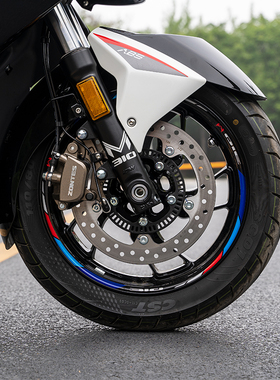 适用升仕ZON轮毂轮胎反光字母防水纸装饰改装