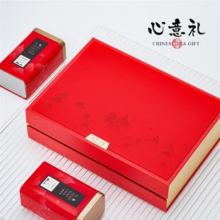 新款高档半斤一斤红茶绿茶龙井铁观音通用茶叶包装盒礼盒空盒定制