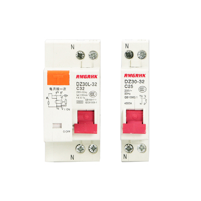 双进双出小型断路器DZ30-32A空气开关漏电保护器25A保护开关电闸