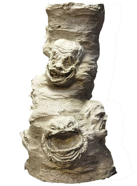 冬官手作 水泥混凝土鱼缸造景装饰品摆件家居盆景假山罗马柱子