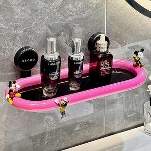 卫生间置物架浴室厕所免打孔吸盘壁挂架洗漱台洗手间挂墙上收纳架