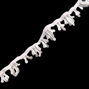 金线蕾丝花边亮丝绣边镂空刺绣织带窗帘装 饰金丝编织拼接立边花边