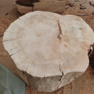 原木树桩异形柳木墩子实木茶桌凳子艺术木花架底座风化木裂缝茶几