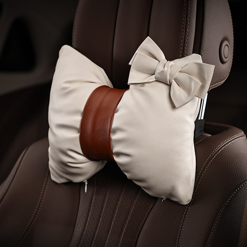 汽车用头枕网红女神款靠枕护颈枕颈椎小枕头一对车上车内车载用品