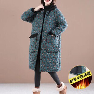 工作服棉袄四川省省服中长款 加绒加厚上班干活穿 冬季 罩衣女新款