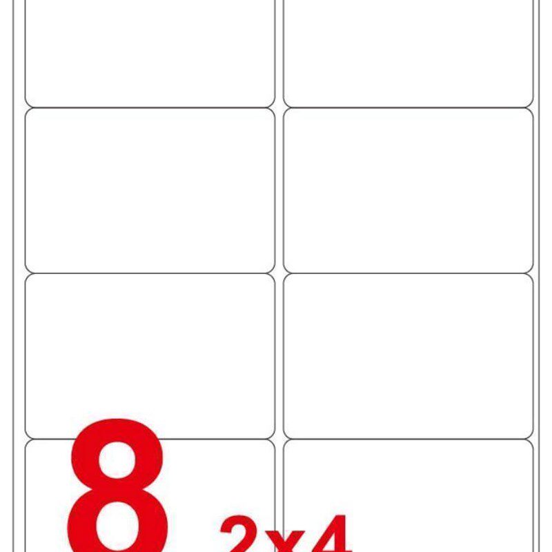 永实不干胶 A4电脑打印标签 YS0208白色贴纸 99*67.7mm 100张/盒