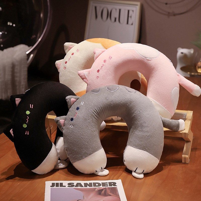 可爱猫咪u型枕护颈枕脖枕记忆棉飞机脖子靠枕学生旅行睡觉u形枕头