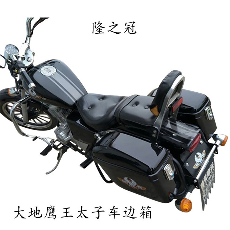 隆之冠 摩托车边箱侧挂箱 太子车加大后备箱 加宽尾箱 通用改装件
