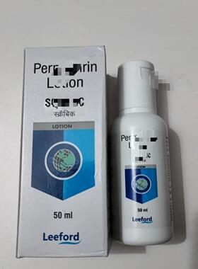 SCRABIC百灭宁灵印度Permethrin 5%乳液50ml 止痒抗疥螨虫
