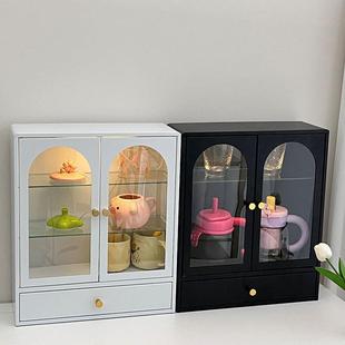 法式 杯子置物架防尘杯柜桌面多功能储物茶杯具台面桌上置物架