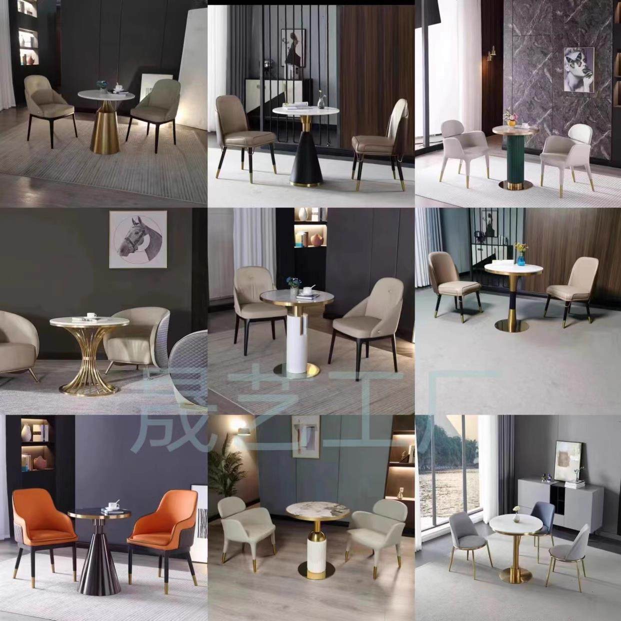 西餐厅洽谈餐桌脚大理石桌子腿支架底座S店展厅咖啡店售楼部桌架