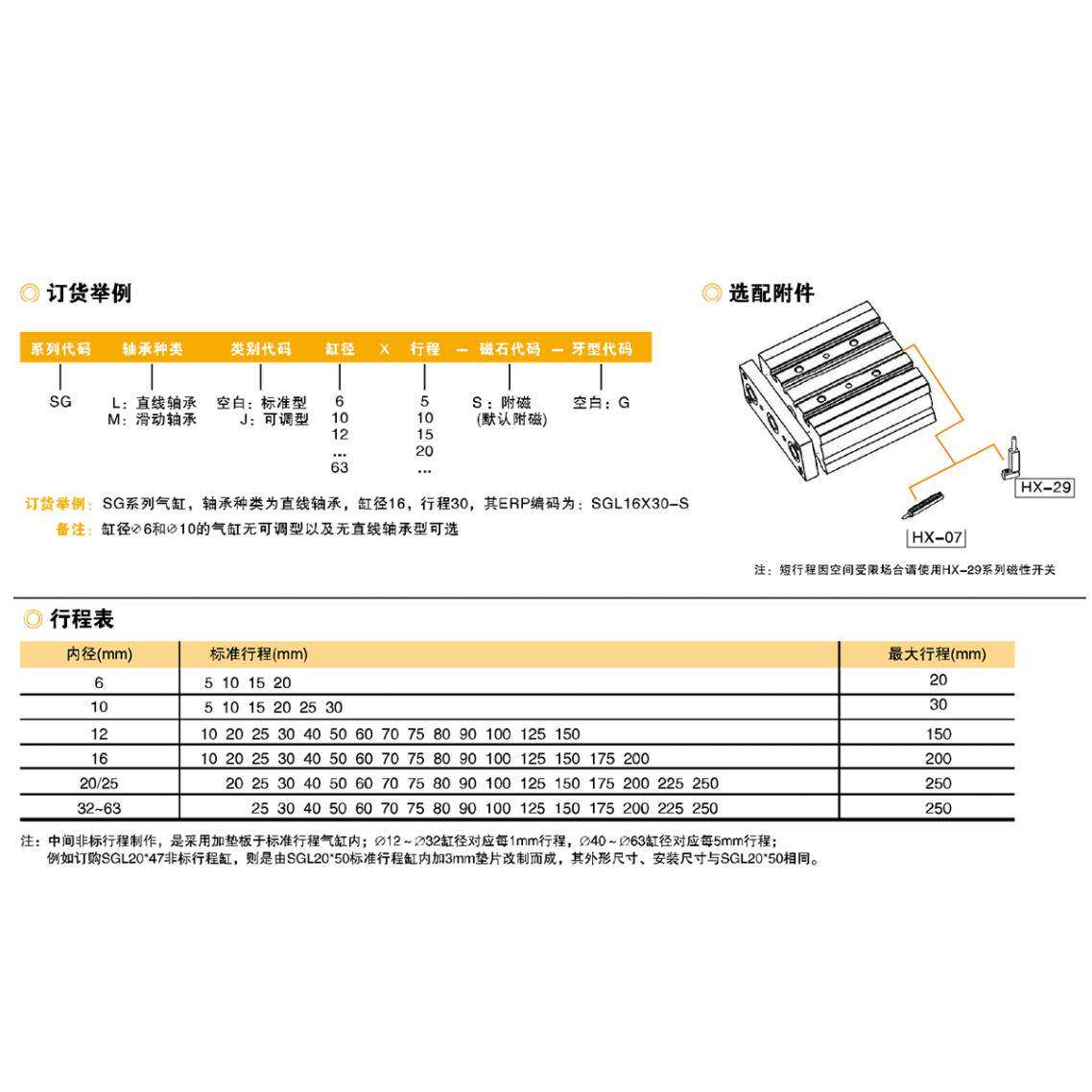 替E.MC亿太诺SGL气缸SGM12 16 25 32 40 50 63 6*10-S SGLJ SGMJ