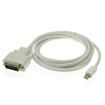 电脑笔记本传输线 白色优质传输线 迷你DP转DVI品质转换线