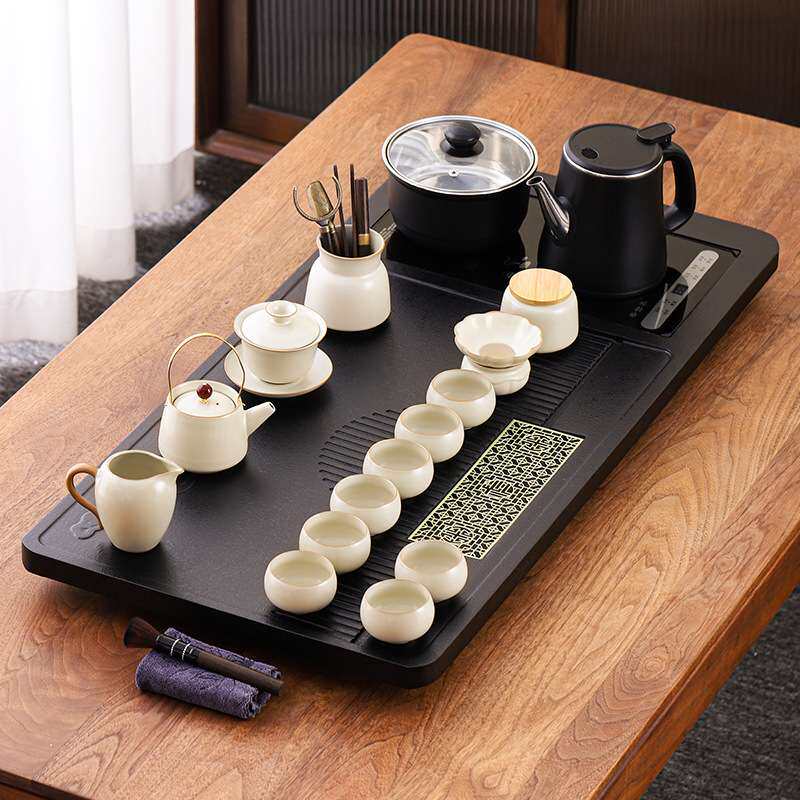 汝窑茶具套装家用自动一体整套茶壶茶杯办公室泡茶个人专用2025款