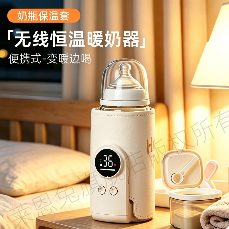 奶瓶保温套恒温通用适用贝亲世喜赫根暖奶神器无线加热便携外出图片
