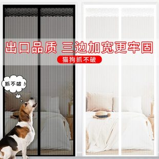 防蚊防蝇门蚊帐纱窗门帘隔断磁铁自吸加密门帘卧室遮挡免打孔 夏季