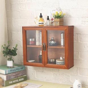 实木墙面客厅卫生间厨房卧室小柜子壁橱挂柜壁柜收纳盒置物架