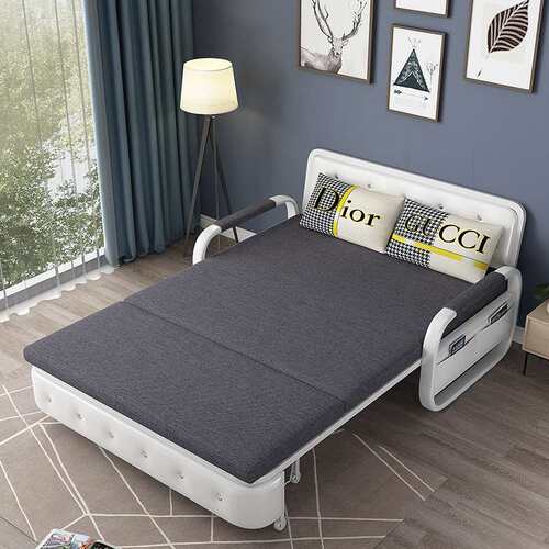 厂家 sofa bed折叠沙发床布艺多功能小户型双人两用储物沙发床
