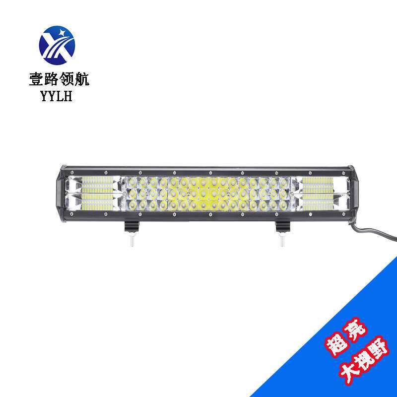 汽车LED长条灯三排防水越野车顶灯货车中网渣土车超亮射灯