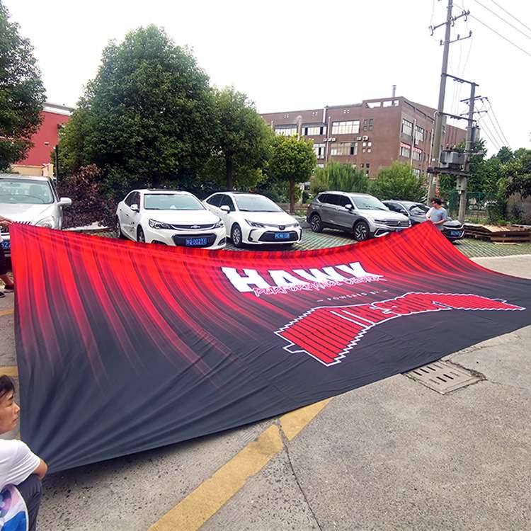涤纶热转印全彩可降解横幅赛事活动宣传条幅栅栏围墙banner
