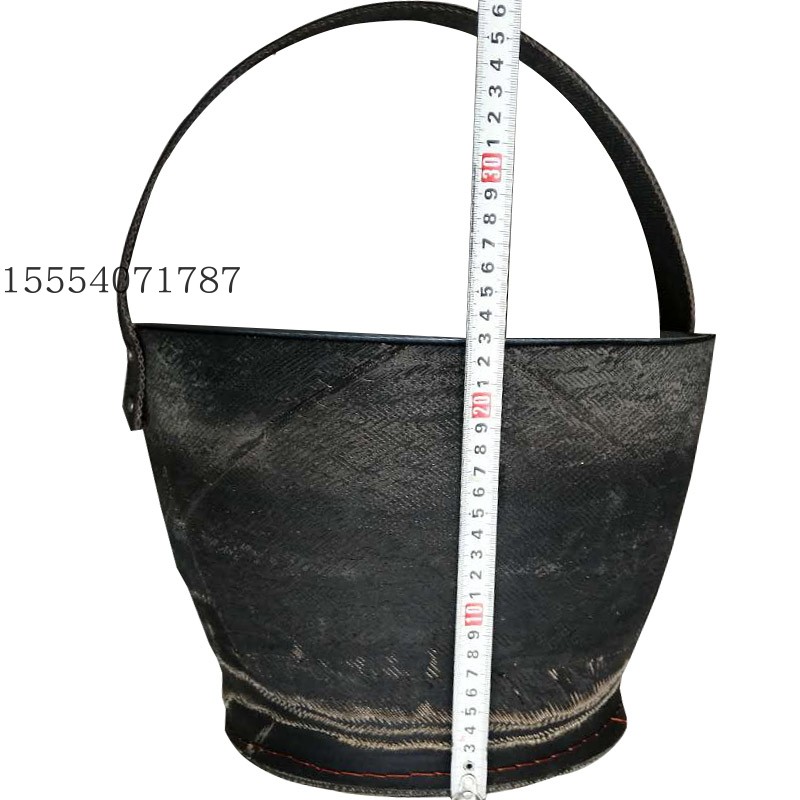 钢圈带提手加厚轮胎皮桶建筑工地用灰桶水泥桶橡胶桶垃圾桶砂浆桶