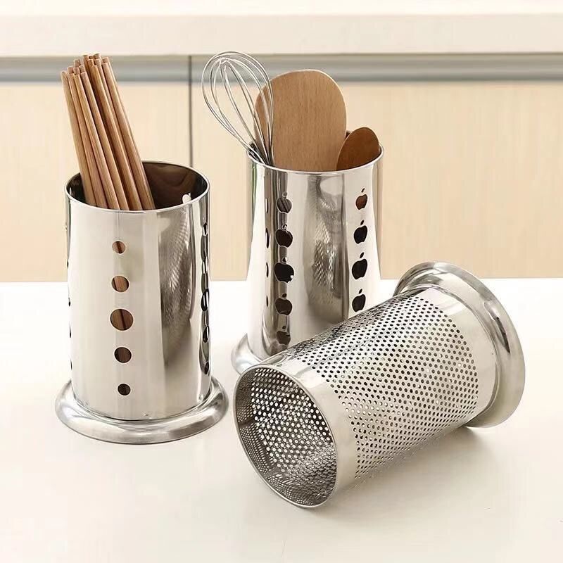 加厚不锈钢筷子筒厨房餐厅沥水签子筒家用商用筷子笼筷子篓吸管桶