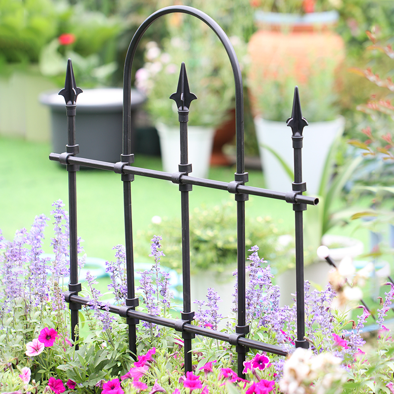 铁艺篱笆月季爬藤架铁线莲蔷薇支撑杆庭院花园艺藤本种植户外栅栏