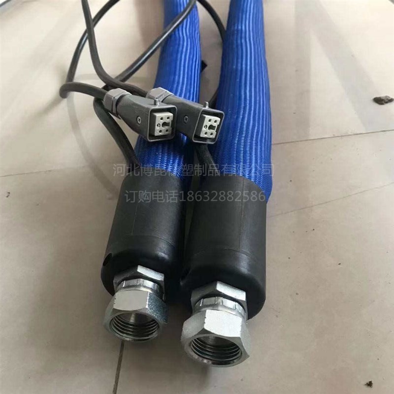 固瑞克涂a胶机加热保温管 打胶机高F温热熔胶管 硫化机热流体软管