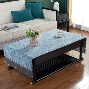 茶几桌布茶台台布布艺长方形美式 中式 轻奢写字台垫布茶巾家用客厅