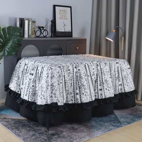 新款可脱胆拆洗烤火被罩加厚双面用长方形烤火桌子被罩电炉罩被套