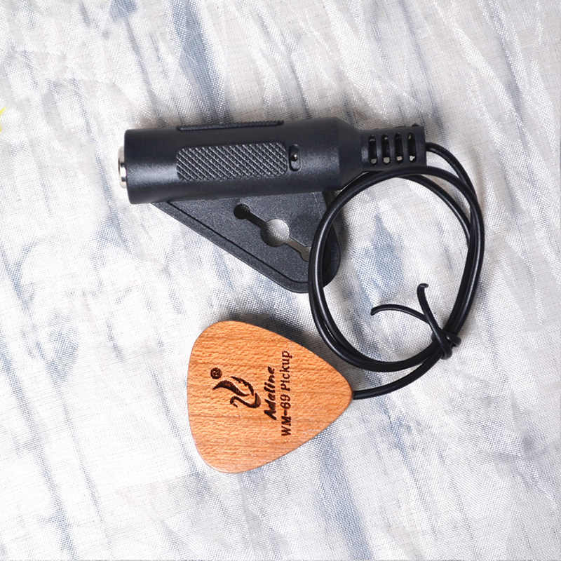 爱德琳W9古典民谣木吉他打板拾音器免尤里里卡洪鼓通用