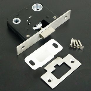 5050单舌锁体4557大斜舌重弹簧不锈钢锁体卫生间浴室门锁锁体配件