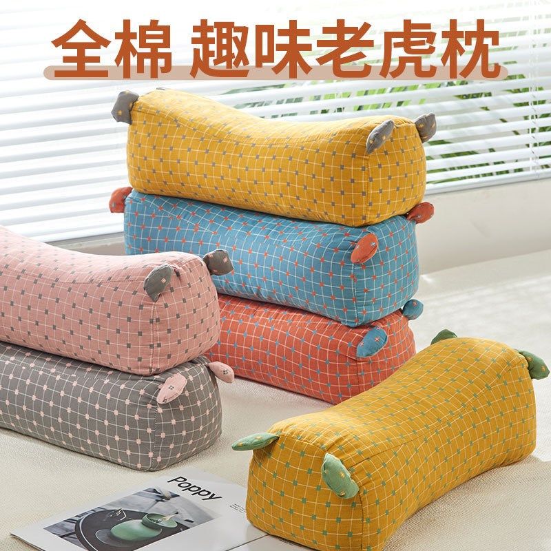 老虎硬枕头全荞麦壳枕芯助眠牵引枕荞麦抱枕护颈支撑硬枕头民族风,床上用品,功能枕/保健枕/养生枕,淘宝优惠券,粉丝福利购,淘宝优惠卷