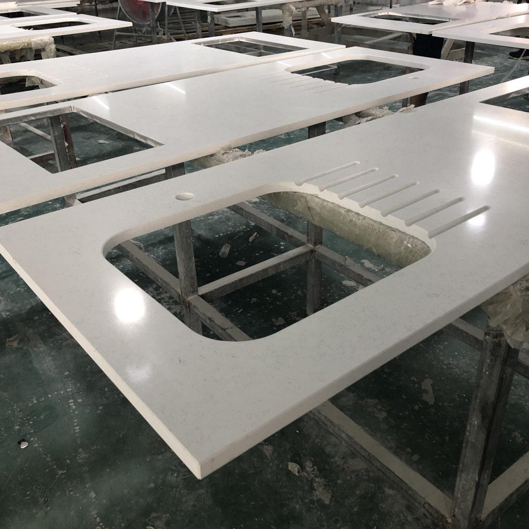 石英石定制台面厨房卫浴吧操作台成品橱柜台面出口工程定制