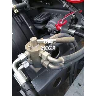 勾臂垃圾车DF6VIE手动转阀切换阀液压阀两位六通换向阀平地机