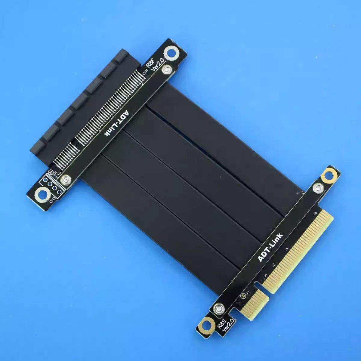 PCI-E 3.0 4.0 x8延长线 pcie Riser卡 8x ADT-Link/尔达特
