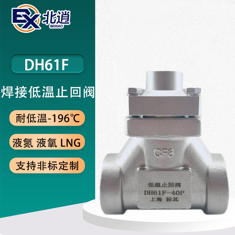 DH61F-40P不锈钢低温止回阀焊接止液氮液氧升降式止逆阀逆止阀