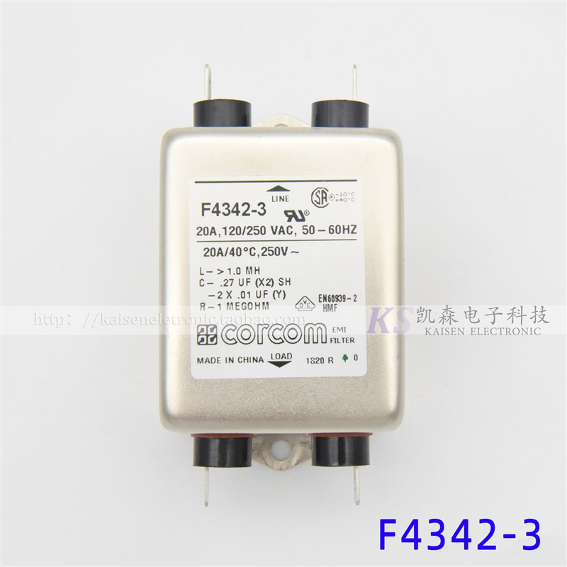 F4342-3 20A 摇头灯舞台灯光设备 Corcom VDE UL CSA抗干扰滤波器