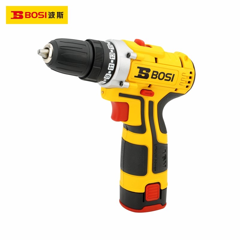 波斯16V双速锂电钻充电钻电动螺丝刀BS660118电池充电器电机配件