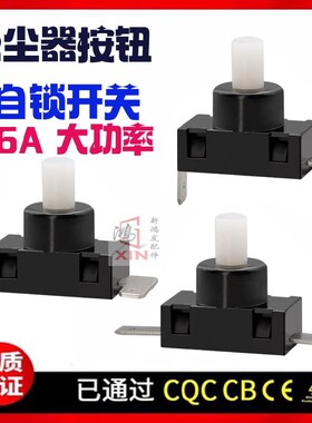 原装吸尘器配件吸尘器开关电源按钮开关PBS2-3两脚带锁7A10A16A