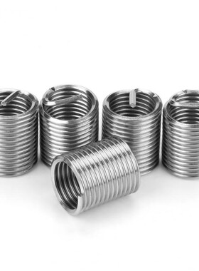 304不锈钢加长非标钢丝螺套螺纹护套M23456810*3.5D*4D*5D*6D*7D