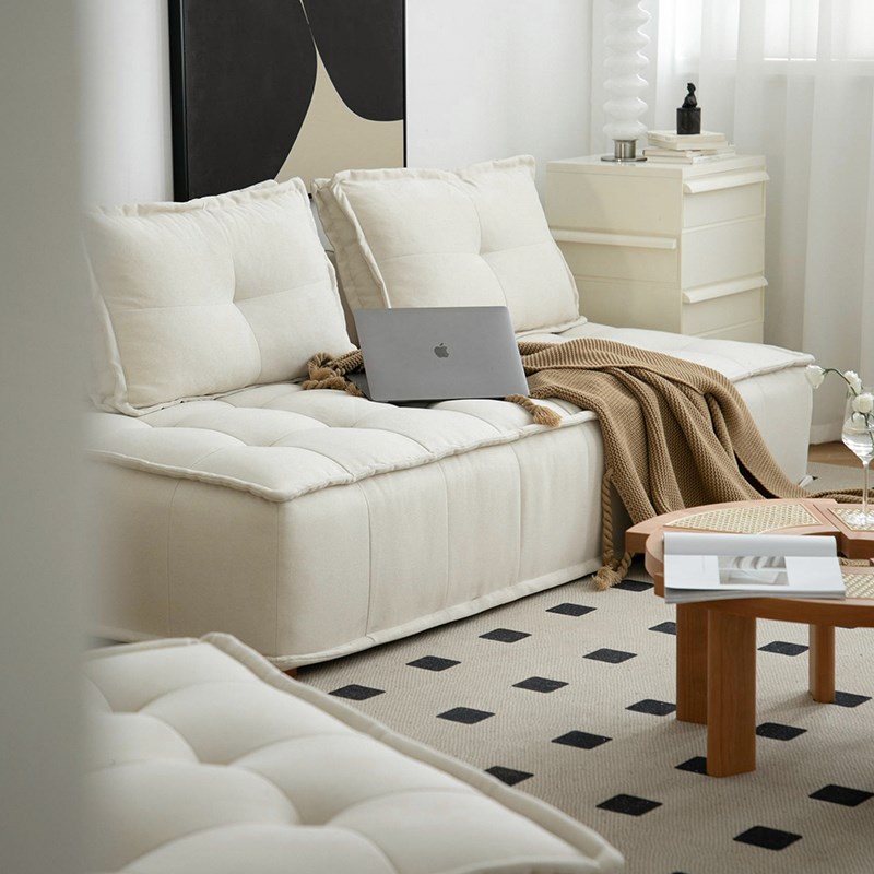 【Unicafurn】北欧布艺方块沙发模块组合创意客厅简约豆腐块沙发