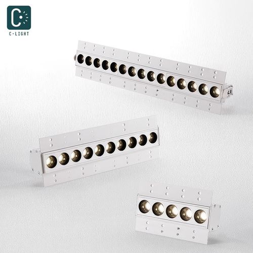 格栅灯嵌入式防眩射灯led长条客厅天花吊顶无主灯五10头内背景墙