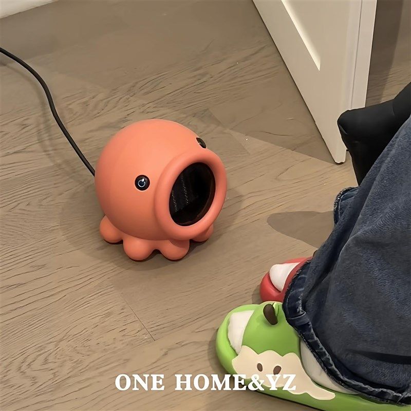 章鱼暖风机家用取暖器办公室小型迷你便携式电暖气卧室微型暖风器