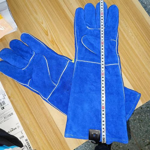 WELDAS/威特仕牛皮电焊手套10-2054加长款隔热阻燃牛皮手套