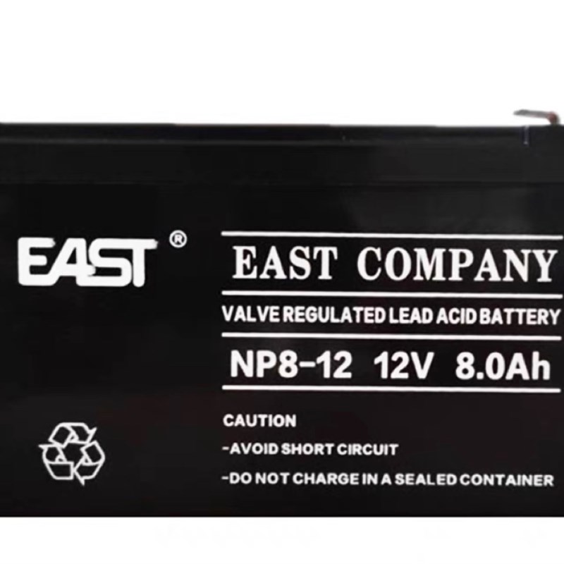 易事特蓄电池NP8-12 储能电瓶12V8AH应急照明系统UPS电源安防监控