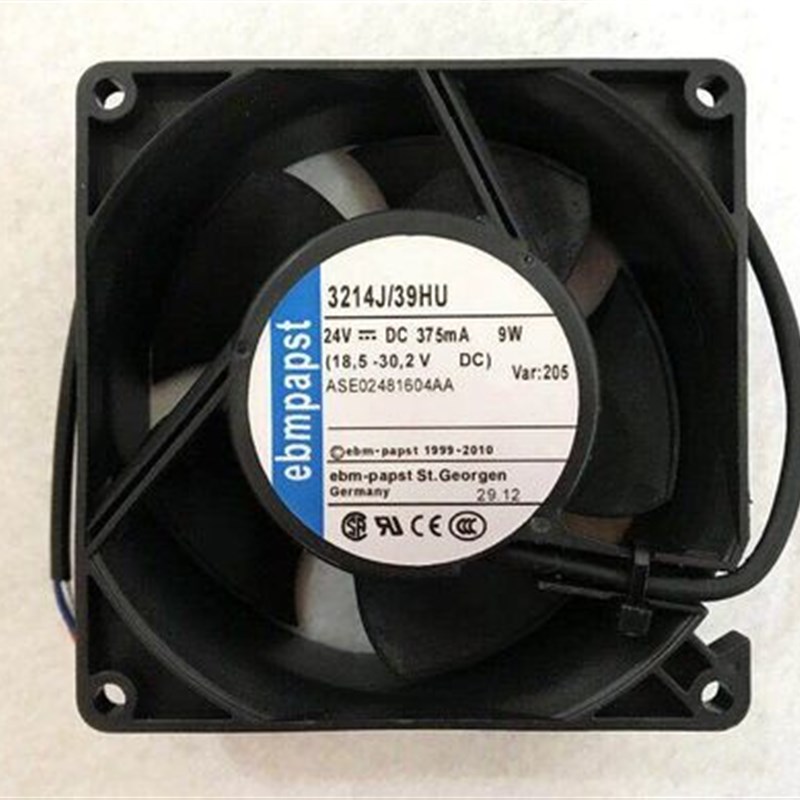 3214J/39HU 24V 375MA 9W原装正品德国进口9CM 高端设备风扇