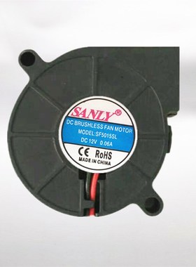 超静音 USB 小型鼓风机5V 12V 24V 5cm厘米加湿器小风扇 SF5015SL