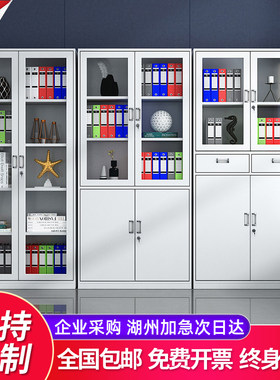 浙江省湖州市办公文件柜铁皮柜员工资料财务凭证柜带锁浴室更衣柜